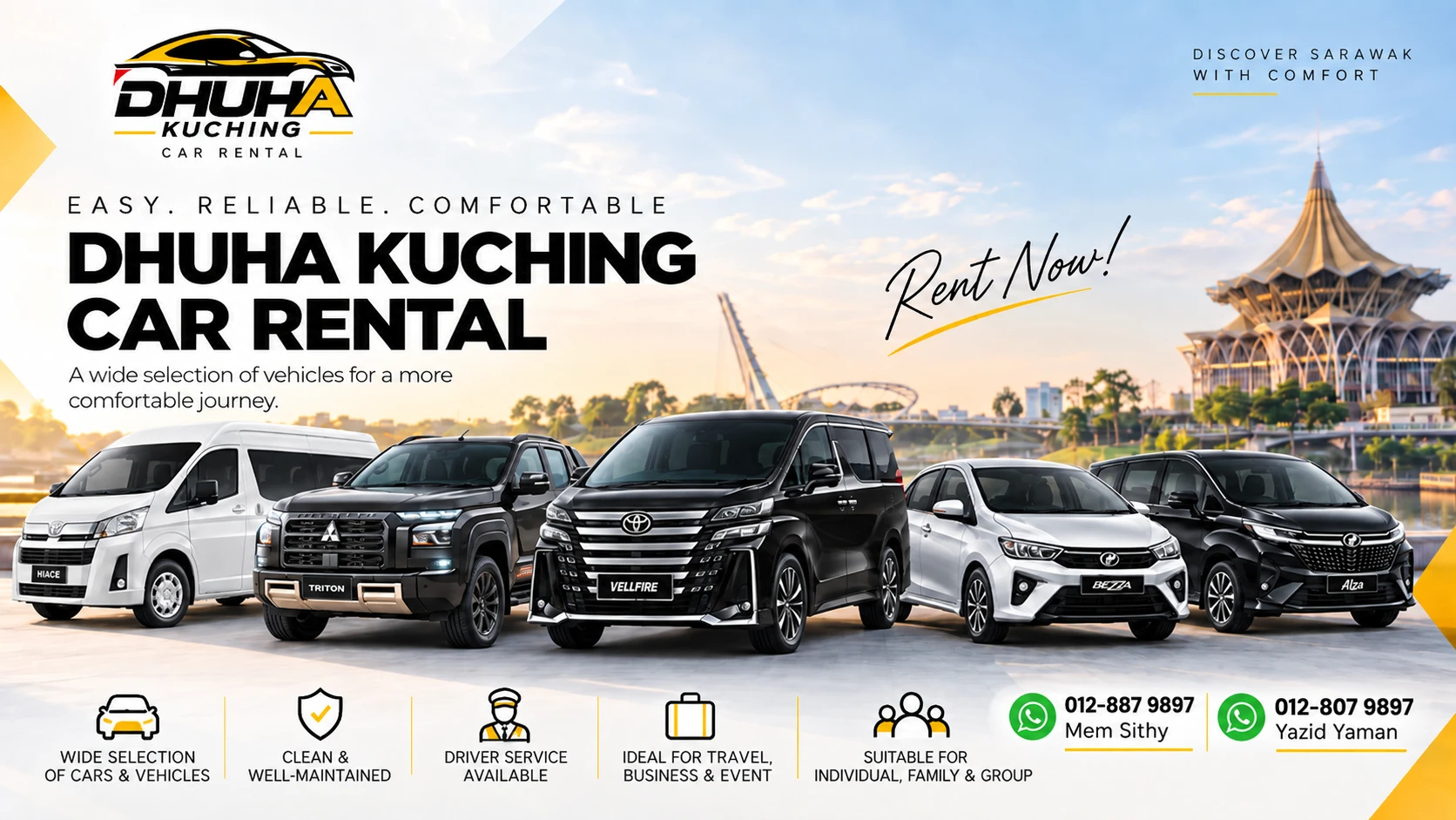 dhuha kuching car rental Sarawak