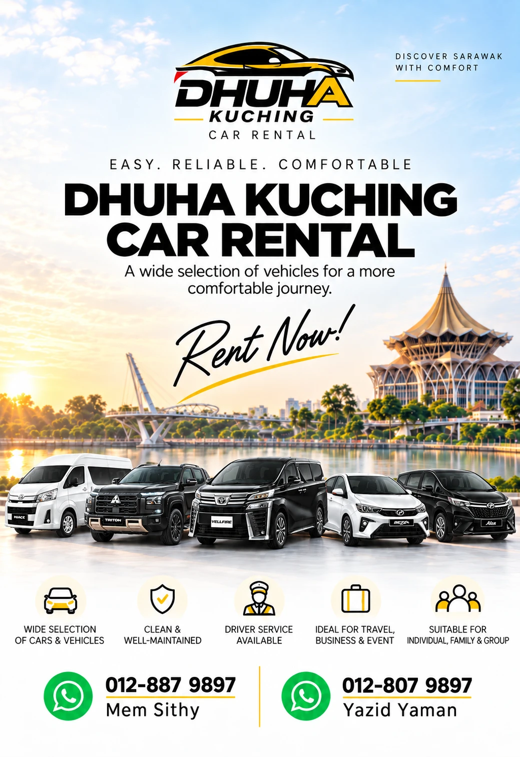 dhuha kuching car rental Sarawak